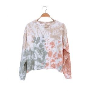 Row Edge Tie Dye-sweater